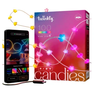 100 Luces LED Decorativas Inteligentes Candies Stars RGB USBC Twinkly