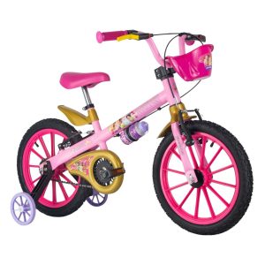 Bicicleta Infantil de Princesas Disney Rodado 16 con Rueditas