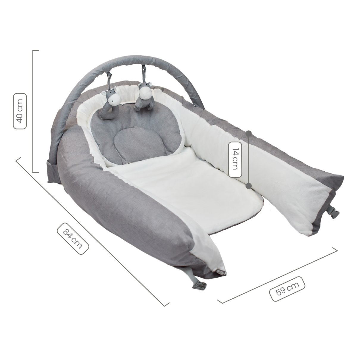 Cuna Nido Para Bebe 7 en 1 Onna Gris - Imagen 6