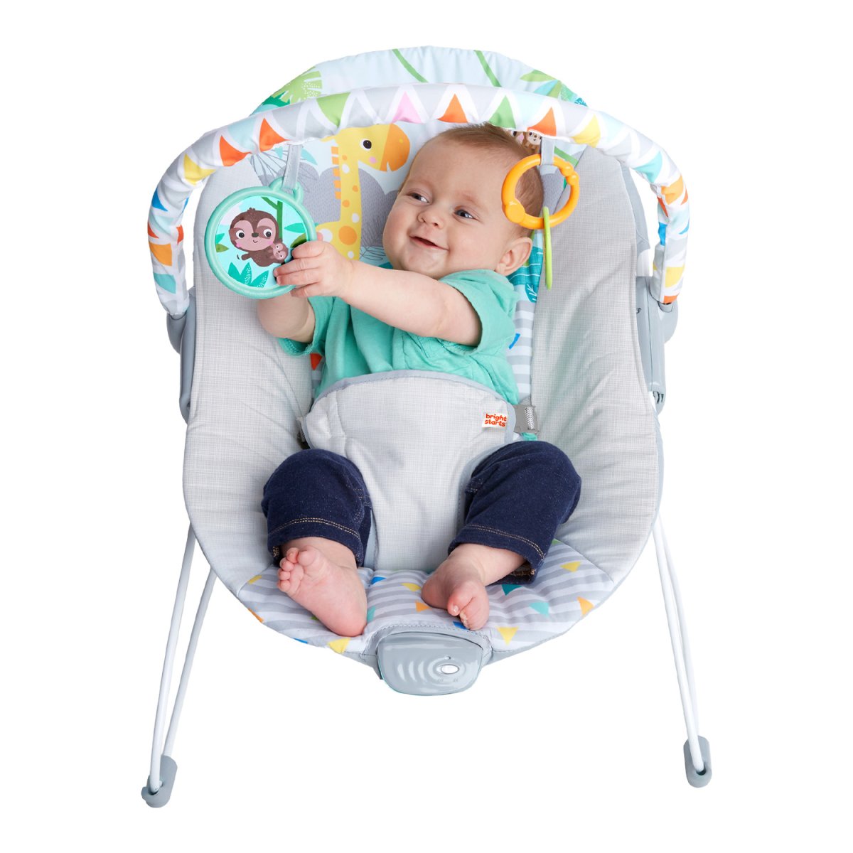 Silla Mecedora Bebe Safari Fun Con Accesorios 12204 Bright Starts - Imagen 4