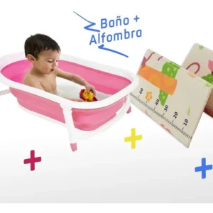 Kit Babyshower: Bañito + Alfombra Antigolpes