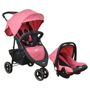 Coche Bebe Priori Trento Ts Tres Ruedas Rosa