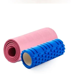 Rodillo Masajeador + Colchoneta Yoga Pilates