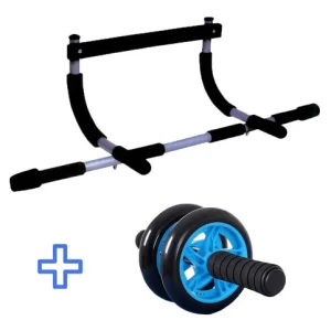 Set Entrenamiento: Barra de Ejercicios + Rueda Abs