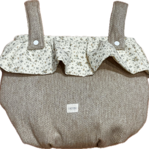 Bolso Bombonera poleo / punto marron