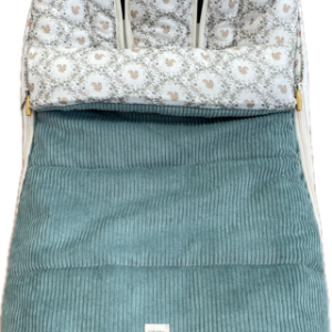 Saco para silla de bebé Ardilla/pana aqua