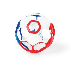 Pelota Sonajero Bebe Rojo, Blanco y Azul Bright Starts 16922