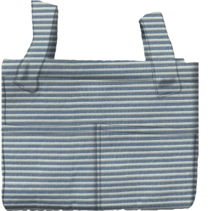 Bolso Panera grande lineas azul