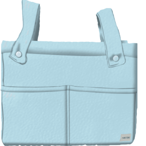 Bolso Panera pequeño piel azul