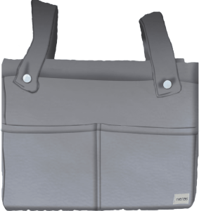 Bolso Panera pequeño Piel gris