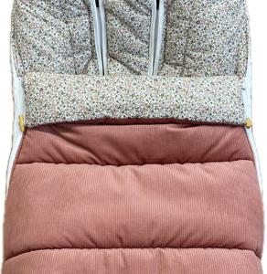 Saco para silla de bebé Lirio verde/pana ginger